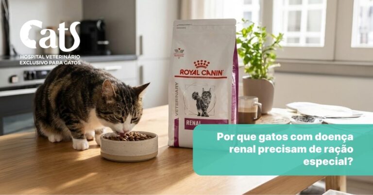 Por que gatos com doença renal precisam de ração especial? - Hospital Veterinário Cats Londrina